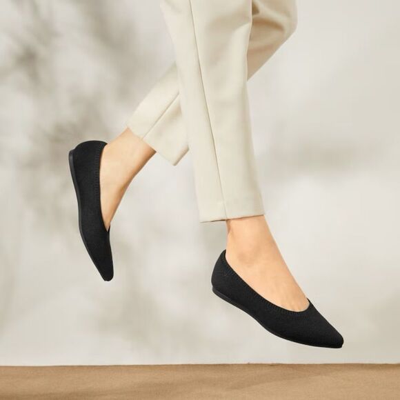 Classic Black Women's Flats - Picture 1 of 5
